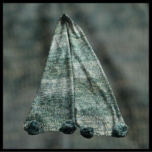 Long Knot Scarf with Pom Poms